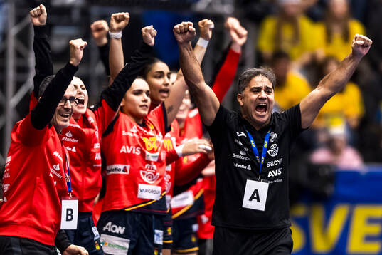 Head coach Ambros Martin of Spain celebrates