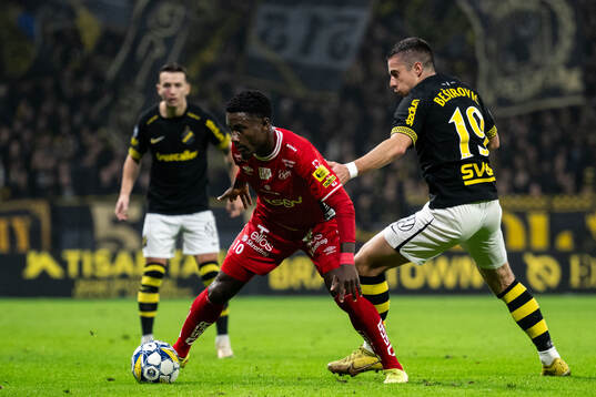Elfsborgs Michael Baidoo och AIKs Dino Besirovic