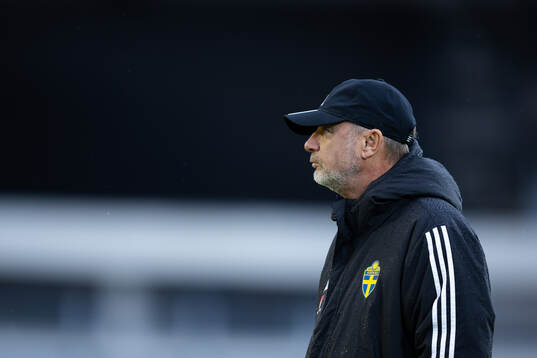 Head coach Peter Gerhardsson of the Swedish women's