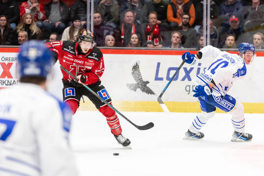 Örebros Kalle Kossila och Leksands Anton Johansson