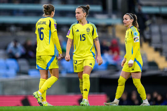 Filippa Angeldahl, Julia Zigiotti Olme and Kosovare Asllani