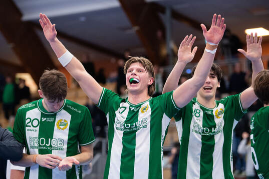 Hammarbys Ludvig Lindeberg jublar