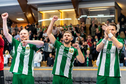 Hammarbys Henrik Olsson, Oliver Wigmark och Kevin Johansson