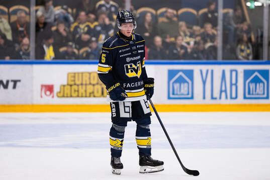 HV71s Victor Sjöholm deppar