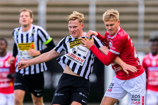 Landskronas Jesper Strid och Degerfors Elias Pihlström