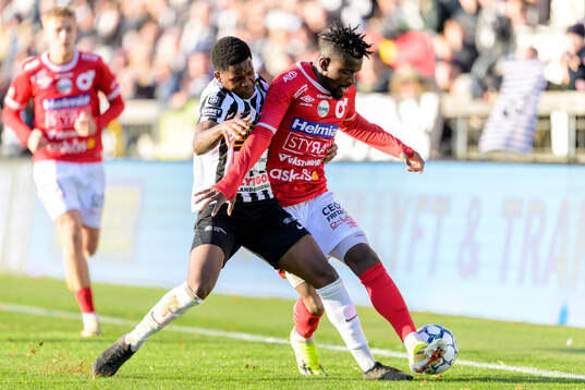 Landskronas Christian Stark och Degerfors Mamadouba Diaby