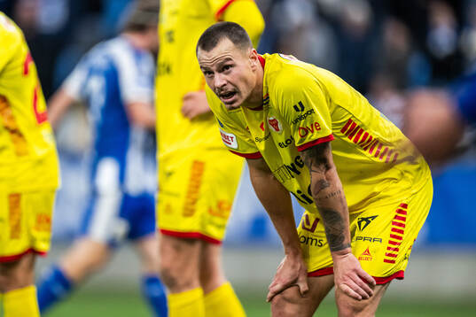 Kalmars Melker Hallberg deppar