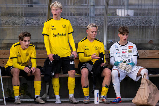Mjällbys Wilmer Kloow, Romeo Leandersson, Olle Nilsson
