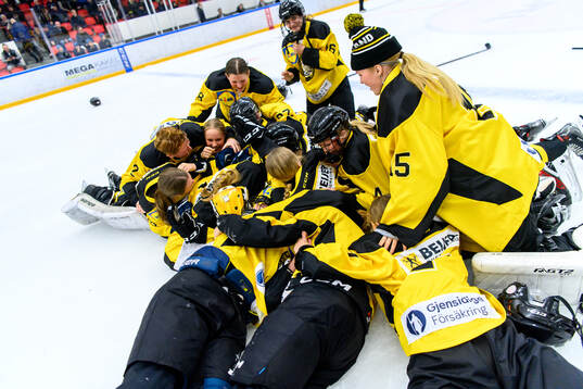 Västergötlands spelare jublar