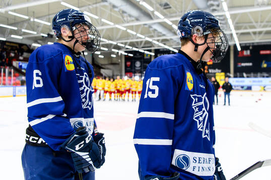 Västerbottens Sixten Gustavsson och Lucas Filipp deppar