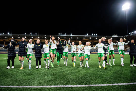 Hammarbys spelare jublar