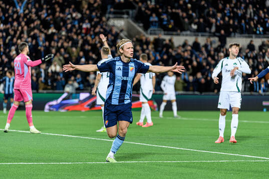 Tobias Gulliksen of Djurgården celebrates