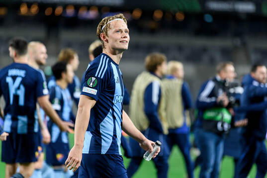 Tobias Gulliksen of Djurgården celebrates