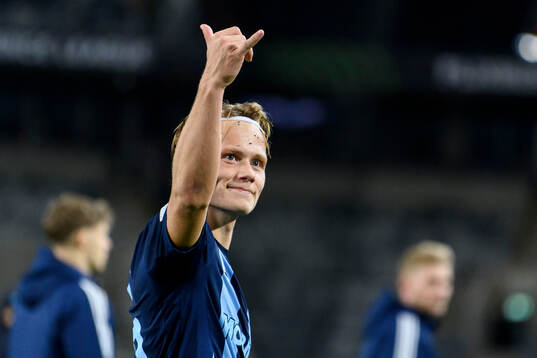 Tobias Gulliksen of Djurgården celebrates