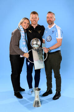 Malmö FFs Anders Christiansen med familj