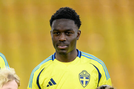 Genesis Antwi of Sweden at lineup