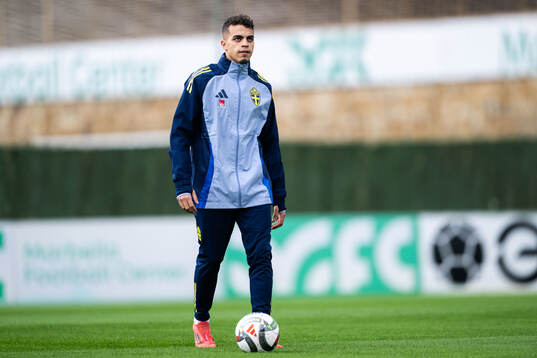 Yasin Ayari of the Swedish men's football national team at