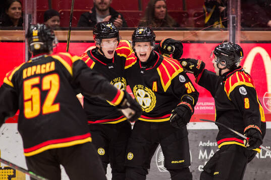 Brynäs Theo Lindstein, Linus Ölund och Bobby Trivigno