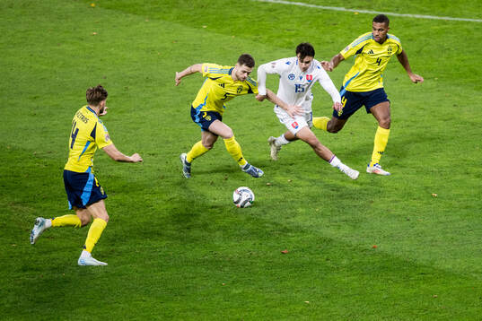 Gabriel Gudmundsson and Isak Hien of Sweden and David