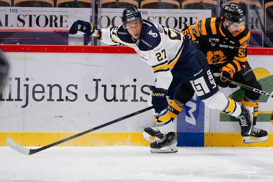 HV71s Jonathan Ang och Skellefteås Arvid Lundberg