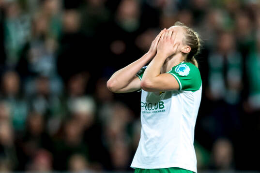 Julie Blakstad of Hammarby looks dejected