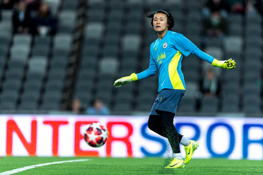 Goalkeeper Ayaka Yamashita of Manchester City
