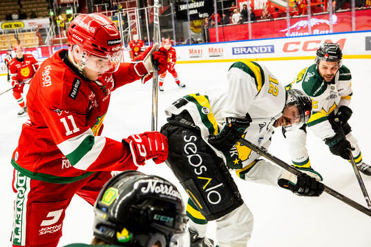 Moras Gustav Salmi-Lilja och Östersunds Emil Molin och