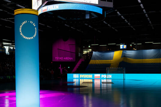 Ystad Arena prior the international friendly handball match