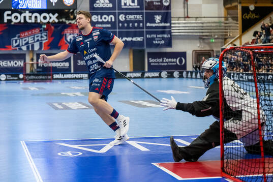 Växjös André Andersson jublar