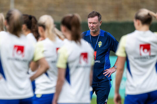 Head coach Peter Gerhardsson of the Swedish women's