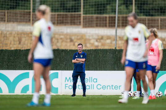 Head coach Peter Gerhardsson of the Swedish women's
