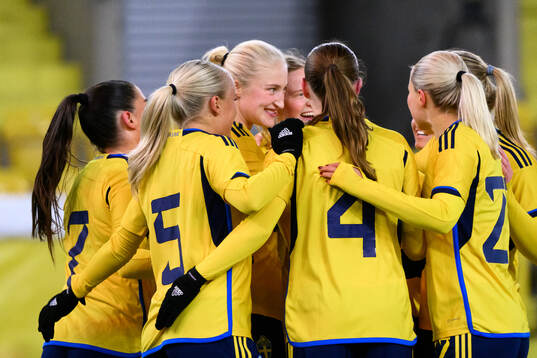 Wilma Leidhammar of Sweden celebrates