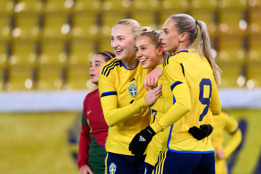 Wilma Leidhammar, Sara Eriksson and Ellen Wangerheim of