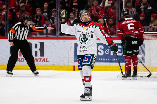 Frölundas Nicklas Lasu jublar