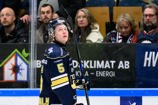 HV71s Victor Sjöholm deppar