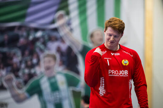 Hammarbys målvakt Linus Bergh