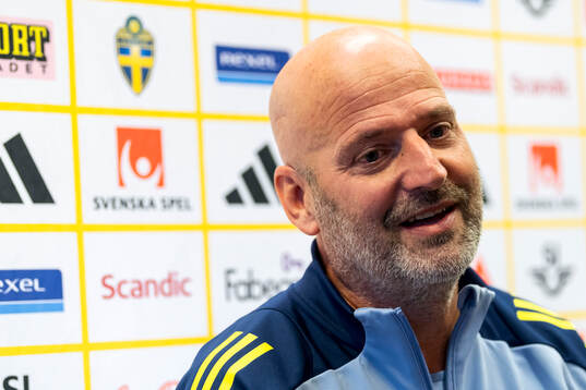 Assistant coach Magnus Wikman of Sweden