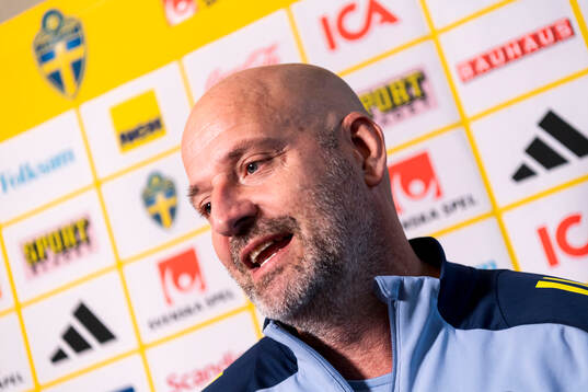 Assistant coach Magnus Wikman of Sweden
