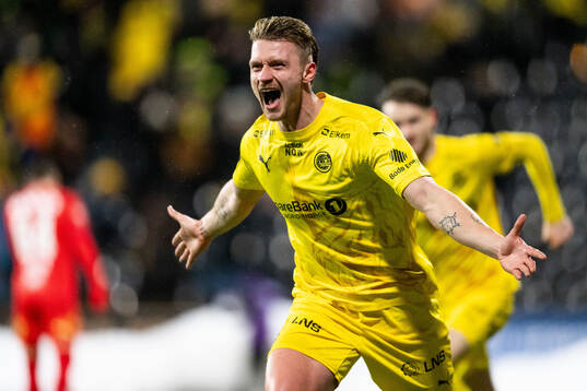 Kasper Høgh of Bodø/Glimt celebrates