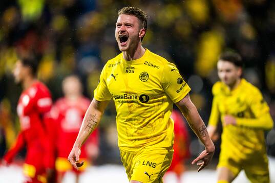 Kasper Høgh of Bodø/Glimt celebrates