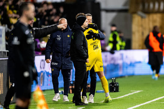 Kjetil Knutsen, head coach of Bodø/Glimt, and Kasper Høgh