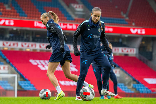 Guro Reiten of the Norwegian women's national football team