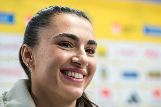 Goalkeeper Zecira Musovic of Sweden
