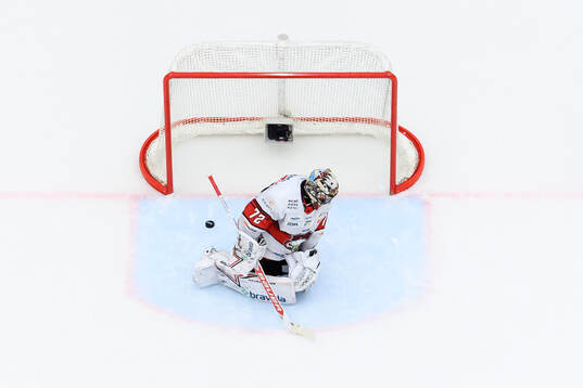 Malmö Redhawks målvakt Daniel Marmenlind deppar