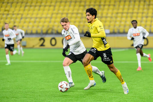 Häckens Filip Öhman och Elfsborgs Ahmed Qasem