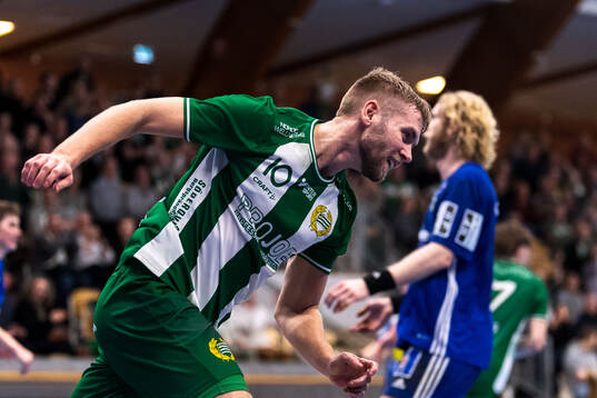 Hammarbys Oliver Wigmark jublar
