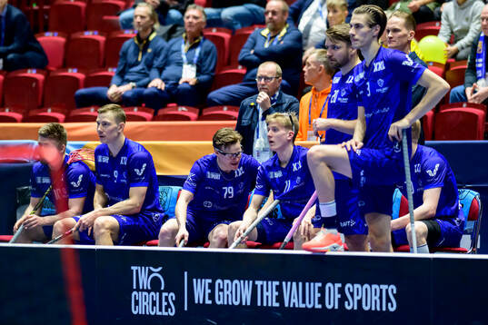 Players of Finland look dejected