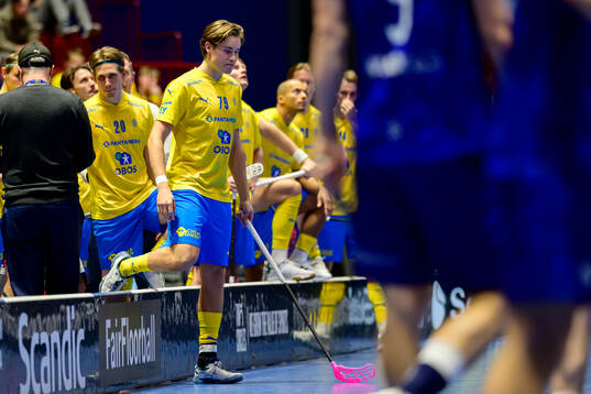 Gabriel Kohonen of Sweden looks dejected