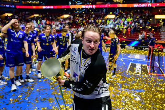 during the men's IFF World Championship 2024 floorball