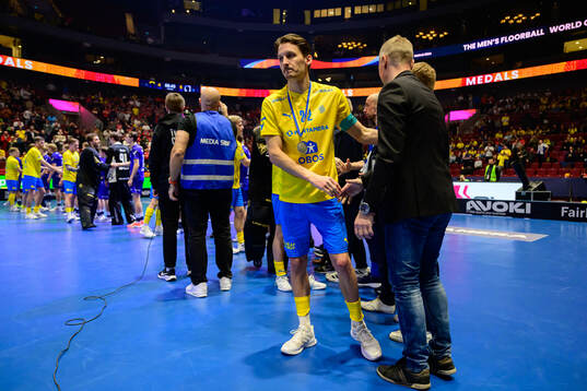 Emil Johansson of Sweden looks dejected